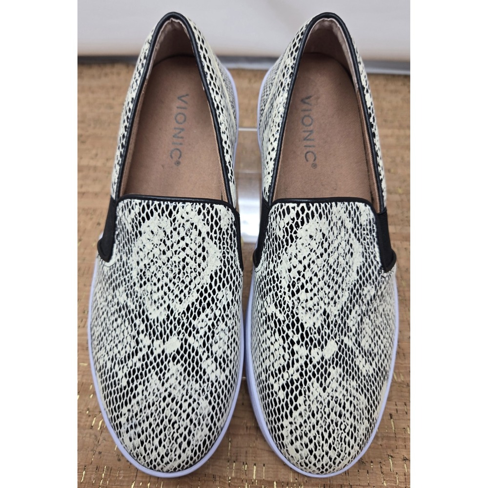 Vionic Shoes Womens 7 Demetra Snake Skin Pattern Slip‎ On Casual Preppy Comfort - Picture 7 of 9